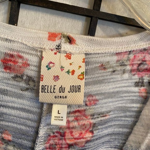 EUC Belle Du Jour Floral Vest Size large - Picture 3 of 3